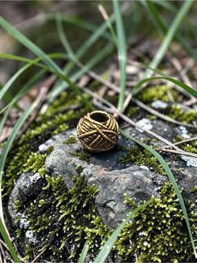 Ball of Yarn" bead Sterling Silver